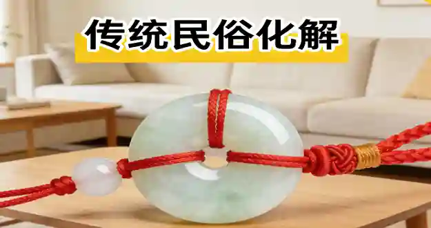 传统民俗化解太岁合规饰品与居家整洁布局示意图